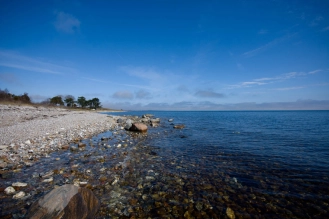Blue sky and clear water Blue sky and clear water