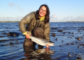 Susanne with a nice fish Susanne with a nice fish