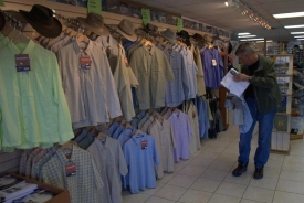 Rows of shirts Rows of shirts